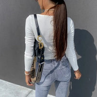 Women Sexy V Neck Solid Color Skinny Long Sleeve T Shirt Blouse Top Knitwear Elegant Casual High Street Club Party Harajuku High