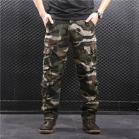 Camouflage Pants Men Hiking Pants Cargo Work Camo Outdoor Sports Trousers Hip Hop Streetwear Tactical Pants