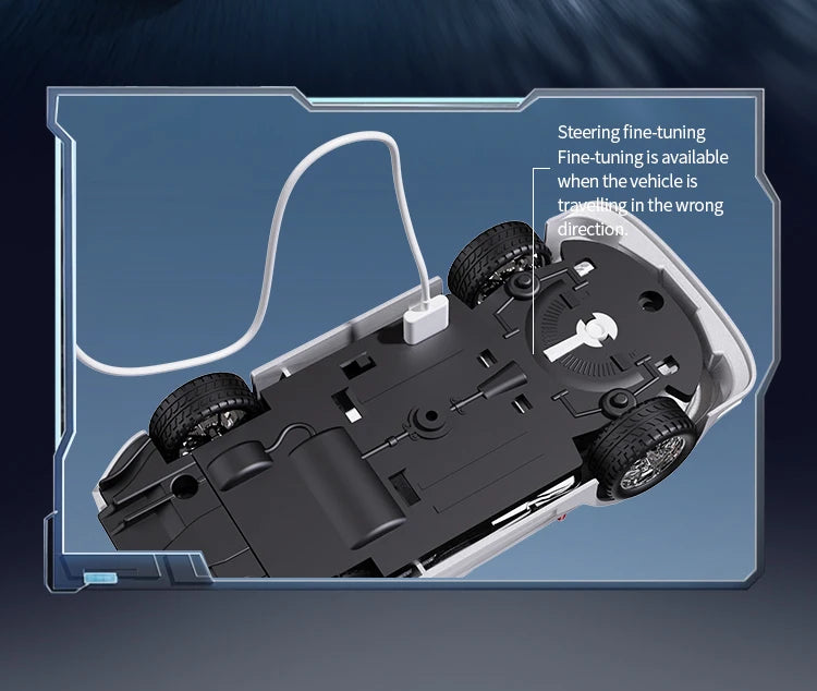 RC Car 1:43 2.4G High Speed Drift RC Car With APP Control & Lights Mini RTR Racing Car Model 4WD Full RC Vehicles Toys Gifts