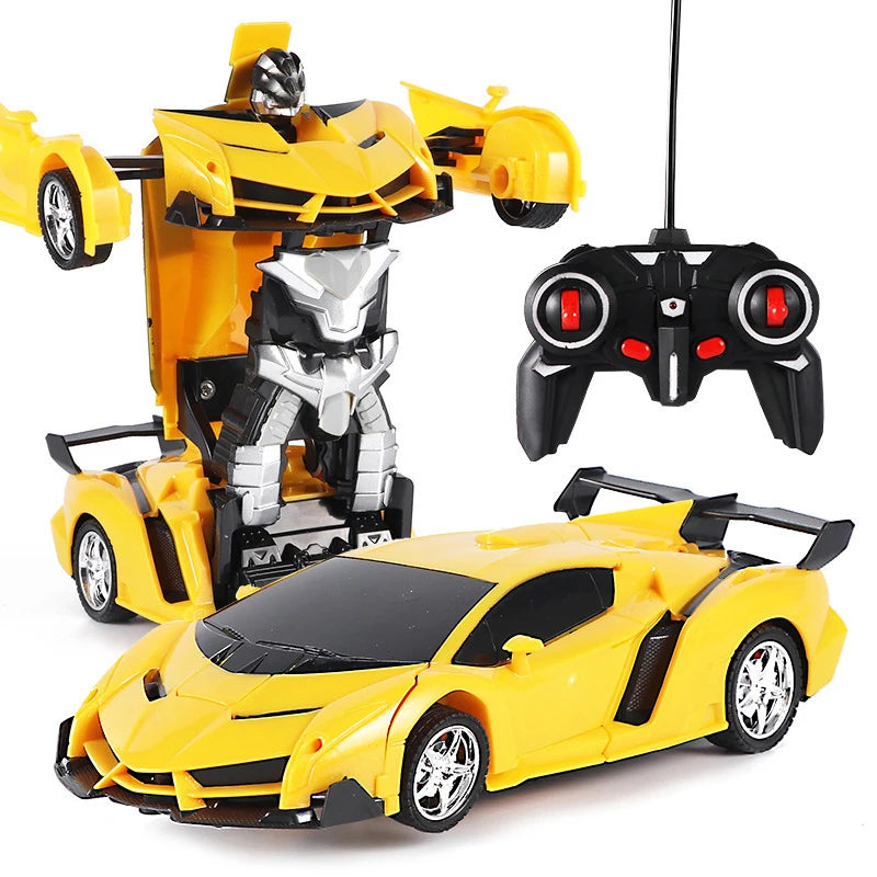 Rc Cars and Trucks Remote Control Cars 2In1 Transformation Robots Toy Deformation Toys RC Sports Car Vehicle Model Electric Car