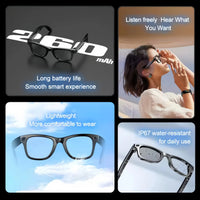 2025  Smart  Sunglasses ai smart glasses with Camera Video 8MP Translation  Bluetooth Call Music Play Men Women  Recording 100+
