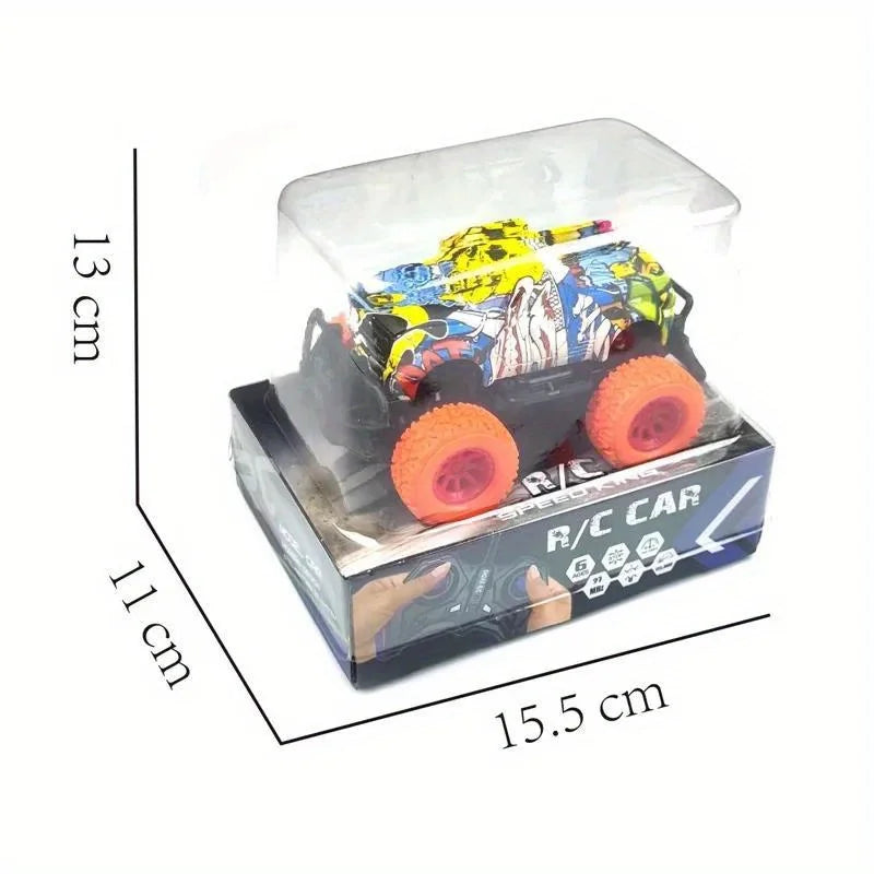 RC Cars for Kids, Double Sided Drawing Remote Control Car with 2 Remotes Battery Powered Graffiti Off-road Vehicle Toy