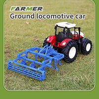 RC Car Tractors Trailer 2.4G Radio Controlled Farm Cars Farming Simulator Truck Miniature Farmer Animal Model Toys Children Boys