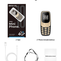 SERVO BM10 4G Mini Button Function Phone Speed Dial Auto Call Recorder Blacklist 2 SIM Small Mobile Phone Multilingual 2025 New