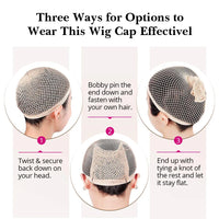 Top Hairnets Good Quality Mesh Weaving Wig Open at One Ends Black Hair Elastic Stretchabl Net For Making Caps Fishnet Ladies
