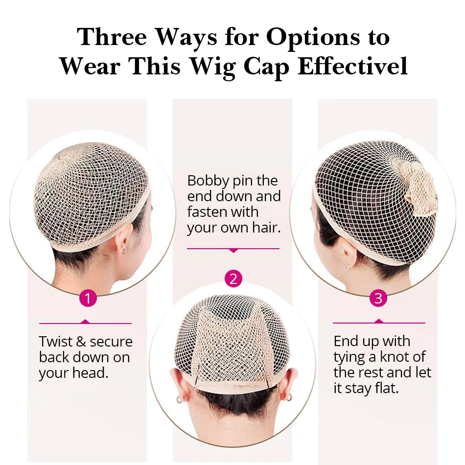 Top Hairnets Good Quality Mesh Weaving Wig Open at One Ends Black Hair Elastic Stretchabl Net For Making Caps Fishnet Ladies