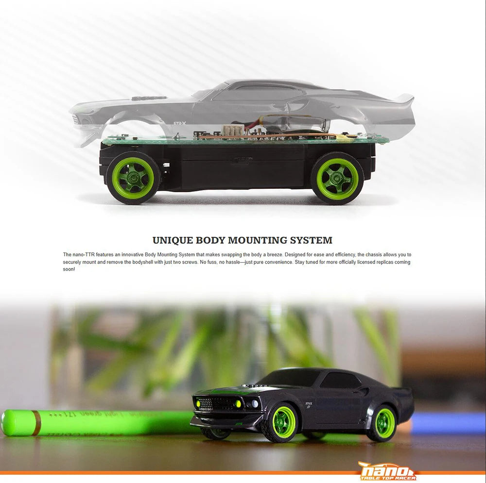 HPI 160980 NANO-TTR 1/64 MINI RC Remote Control On-road Car Desktop Adult Children's Toys