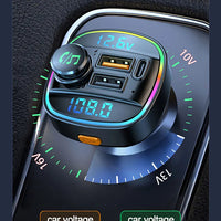 Bluetooth 5.0 FM Transmitter Handsfree Car Radio Modulator MP3 Player With 22.5W USB Super Quick Charge Adapter for Car