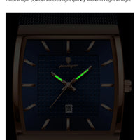 POEDAGAR Luxury Fashion Men Clock Stainless Steel Mesh Date Waterproof Luminous Man Wristwatch Quartz Casual Men's Watches Reloj