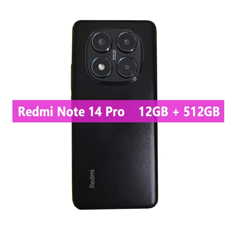 Original Xiaomi Redmi Note 14 Pro 5G MTK Dimensity 7300 Ultra 50MP OIS Camera 5500mAh 6.67" 120Hz Display Smartphone CN Version