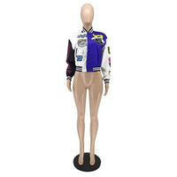 WB9121 Women's Screw Thread Ballpark Jacket Crew Neck Regular Fit Spring Autumn New Style Clothing From China Mainland