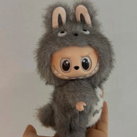 17cm For Labubu Replacement Clothes Plush Cute Totoro Baby Clothes Labubu Doll Pendant Clothes Standing Posture Baby Clothes