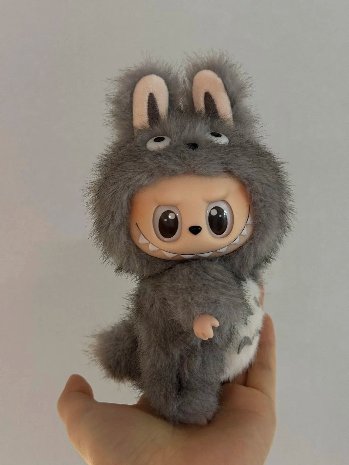 17cm For Labubu Replacement Clothes Plush Cute Totoro Baby Clothes Labubu Doll Pendant Clothes Standing Posture Baby Clothes