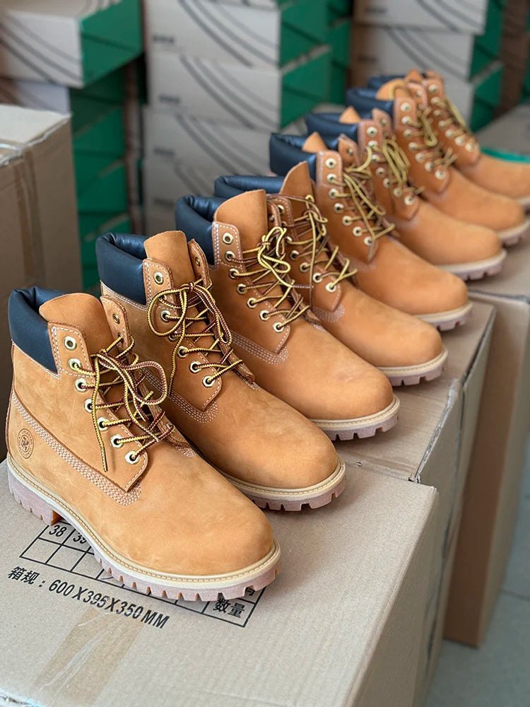 Cowhide Hiking Shoes Men Waterproof Male Motorcycle boots travel sneakers Tactical Hunting Boots Desert Combat Ankle Boots