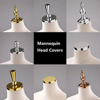 Female Male & Kids Electroplated Head Cover Mannequin Caps Accessories For Mannequins Props