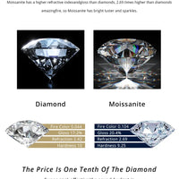 BXINY 2.8CT Full Moissanite Drop Earrings S925 Silver D Color Lab Diamonds Tassel Dangle Earring for Women Wedding Gifts Jewelry