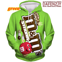 Men's Novelty Food Hoodie 3D Print Pullover Unisex Casual Sweatshirt