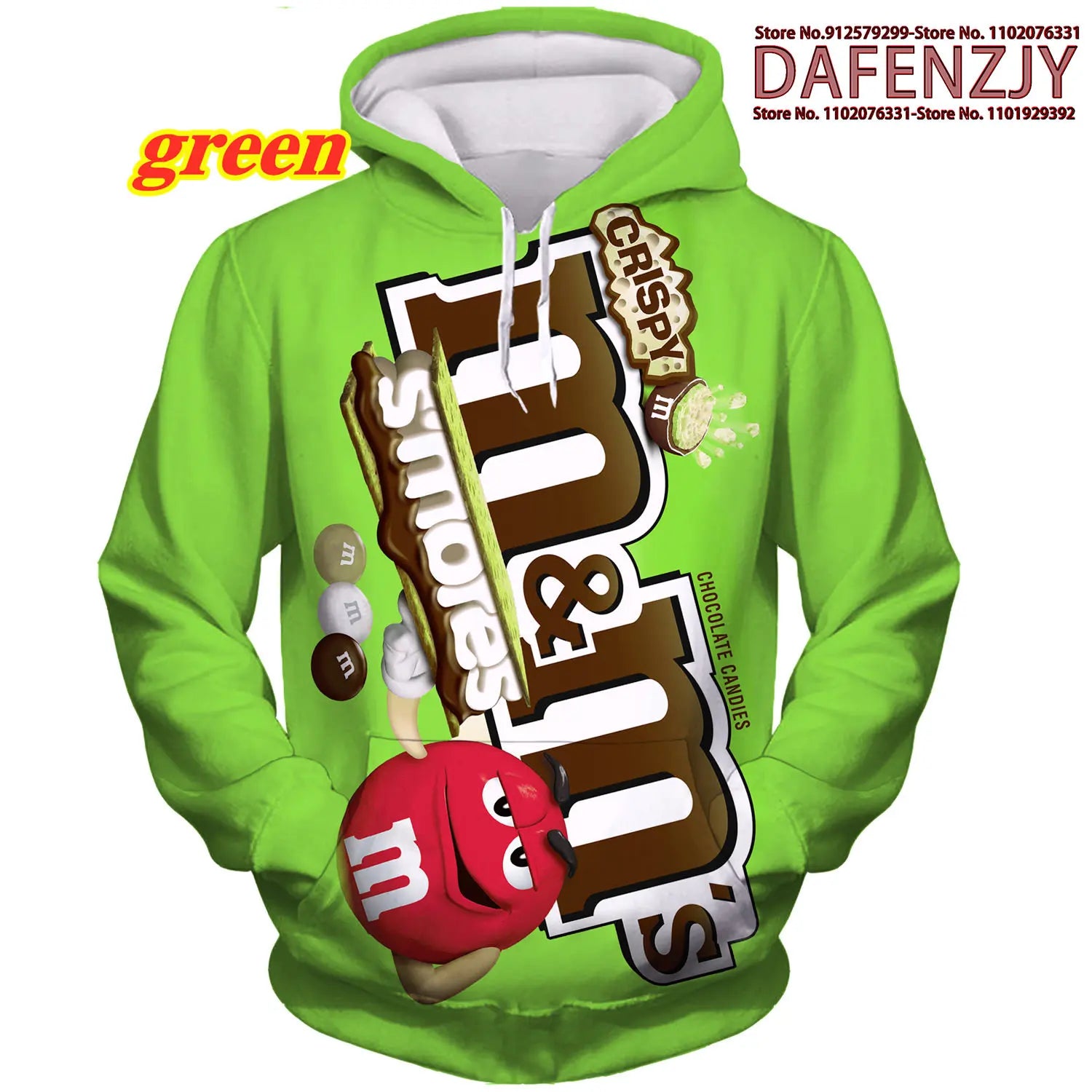 Men's Novelty Food Hoodie 3D Print Pullover Unisex Casual Sweatshirt