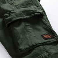 Spring and autumn trendy Cargo pants for men, slim, leggings, ruffian and handsome trousers, American multi bag pants, outdoor v