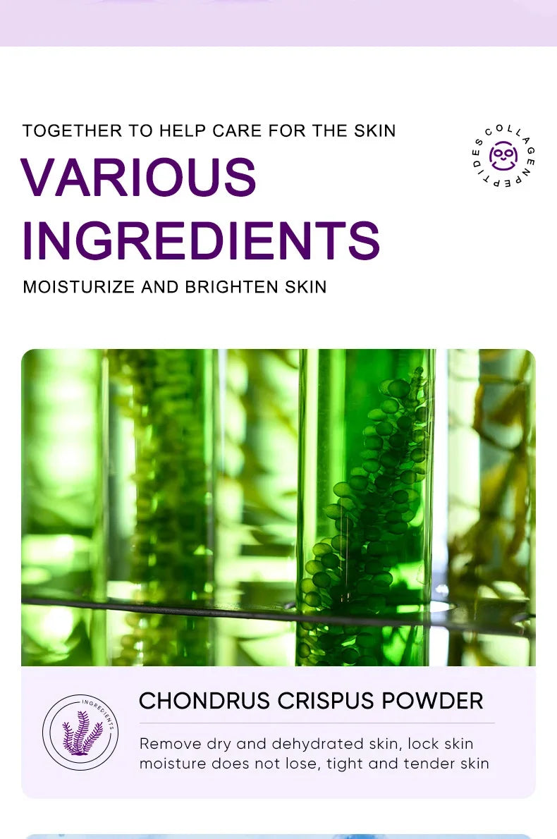 Collagen Anti Wrinkle Facial Mask Anti Aging Fade Fine Lines Firm Skin Moisturizing Brightening Smooth SkinCare Korean Cosmetics