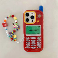 Funny 3D Mobile Phone Case For iPhone 16 Pro 15 14 13 Pro Max Protective Cover Fashion Cute Cases with Chain Funda