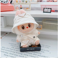 Para 15-17cm Labubu V1 V2 Idol muñeca traje sombrero monos ropa regalo Mini ropa de muñeca de peluche accesorios de atuendo