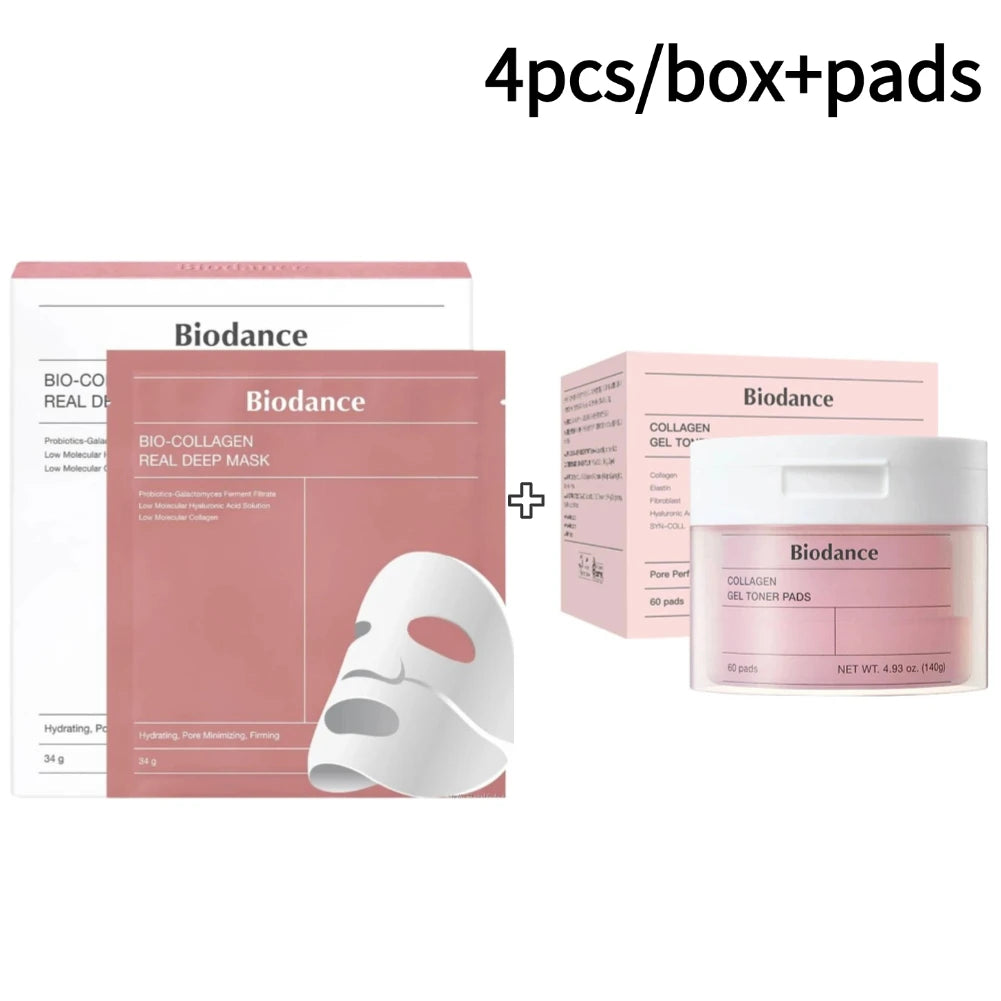 Bio Collagen Face Mask Shrink Pores Deep Hydrating Mask Biodance Collagen Cotton Tablets Moisturizing Nourishing Skin Care