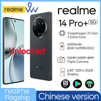 Chinese version realme 14 Pro Plus 5G NFC Snapdragon 7S Gen 3 Octa Core 6000mAh Battery 80W SUPERVOOC 50MP Smartphone Unlocked