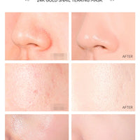 LAIKOU Sakura 24K Gold Peeling Face Mask Anti Wrinkle Whitening Acne Blackhead Removal Facial Tear Off Mask Skin Care Products