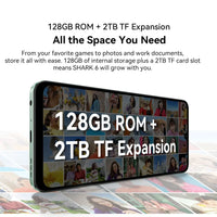 Blackview SHARK 6 AI Smartphone Android 15 Unisoc T8100 5G Mobile Phone 6.88'' Display 120Hz,  8+16GB RAM,128GB+2TB ROM, 5000mAh