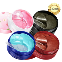240pcs=120pairs Eye patches Hyaluron Acid & Gold & Seaweed & Black Pearl Hydrating Moisturizing Crystal Collagen Gel Eye Mask
