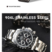 VK63 watch Luxury Men's Watch Sapphire Customizable Multi functional Chronograph Stainless Steel Case Suitable for VK63 Movement