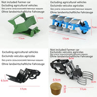 RC Car Tractors Trailer 2.4G Radio Controlled Farm Cars Farming Simulator Truck Miniature Farmer Animal Model Toys Children Boys