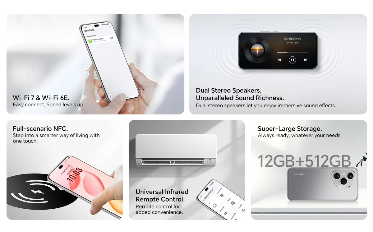 2025 New HONOR 400 Pro 5G Global Version Smartphone 200MP AI Main Camera 6.7'' AMOLED Screen 6000 mAh 100W Wired 50W Wireless