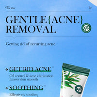 SADOER Tea Tree Acne Removing Cream Facial Skincare Oil Control Face Gel Creams Hydrating Moisturizing Facial Cream Skin Care