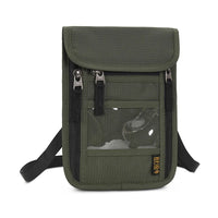 Travel Passport Bag Neck Document Bag Nylon Wallet Family Rfid Blocking Multi-Pockets Anti-Theft Credit Card Passport Holder New