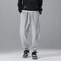 Spring Men's Jogger Pants Elastic Sport Sweatpants Big Size Plus Large 6XL 7XL 8XL Casual Fashion Grey Calf Trouser Autumn Cargo