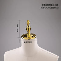 Female Male & Kids Electroplated Head Cover Mannequin Caps Accessories For Mannequins Props