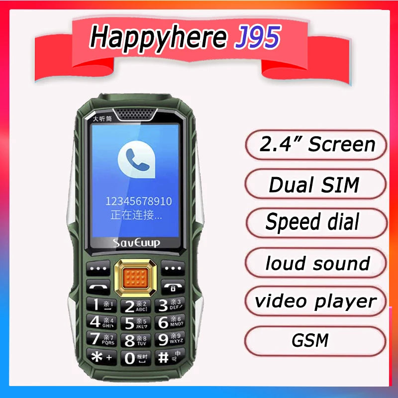 Unlocked GSM Speed Dial featured phone MP3 MP4 mobile Phones Double Strong Light Flashlight FM Radio Cheap Russian keyboard