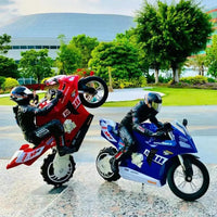1/6 RC Motorcycle Rc Cars Self-stable Balance Standing on One Wheel Competitive Racing Drift Stunt Electric Motorcycle for Kids