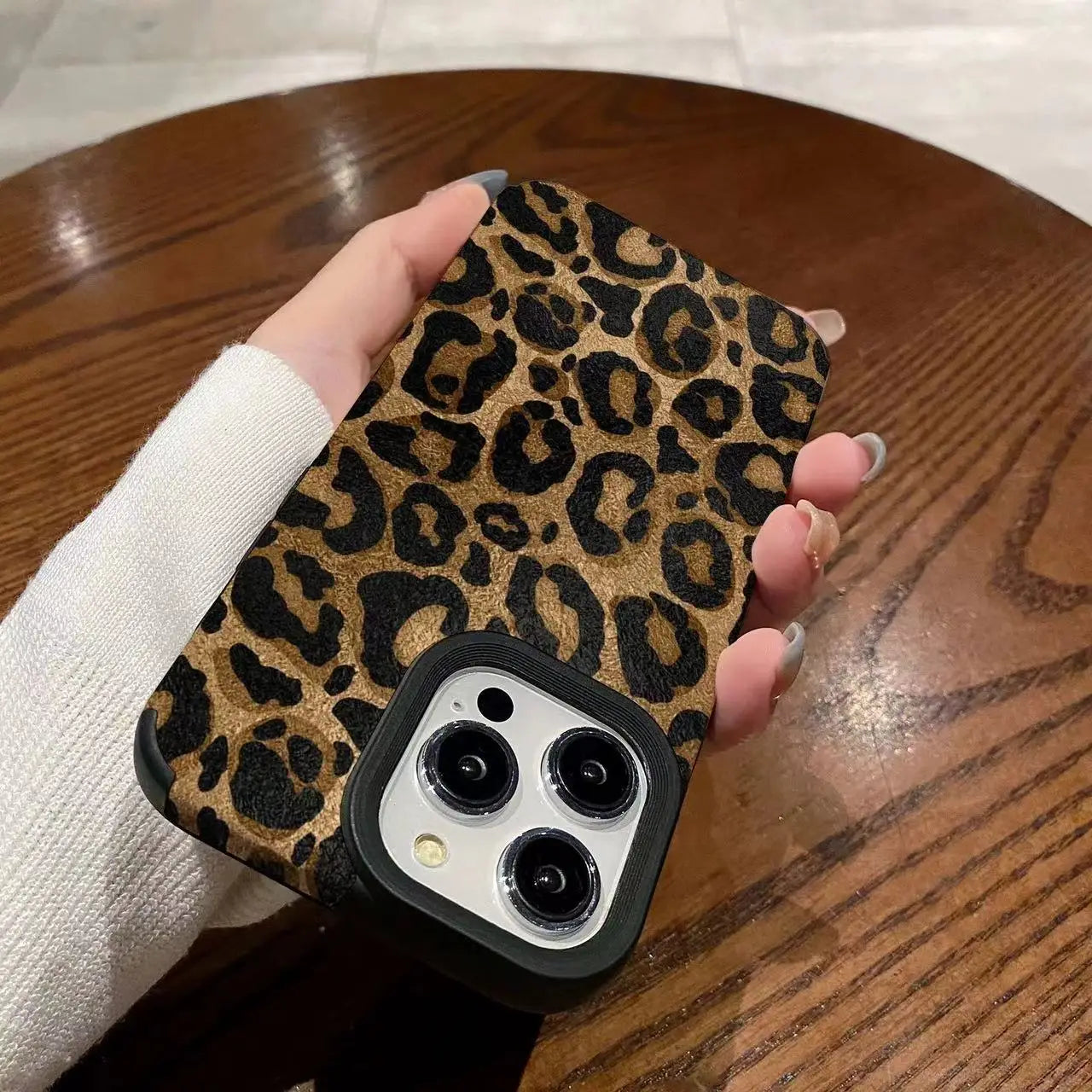 Fashion Soft Phone Cases For iPhone 13 12 MINI 11 14 15 16 Pro Max XS Max XR 7 8 Plus Leopard Pattern Silicone Case Back Cover