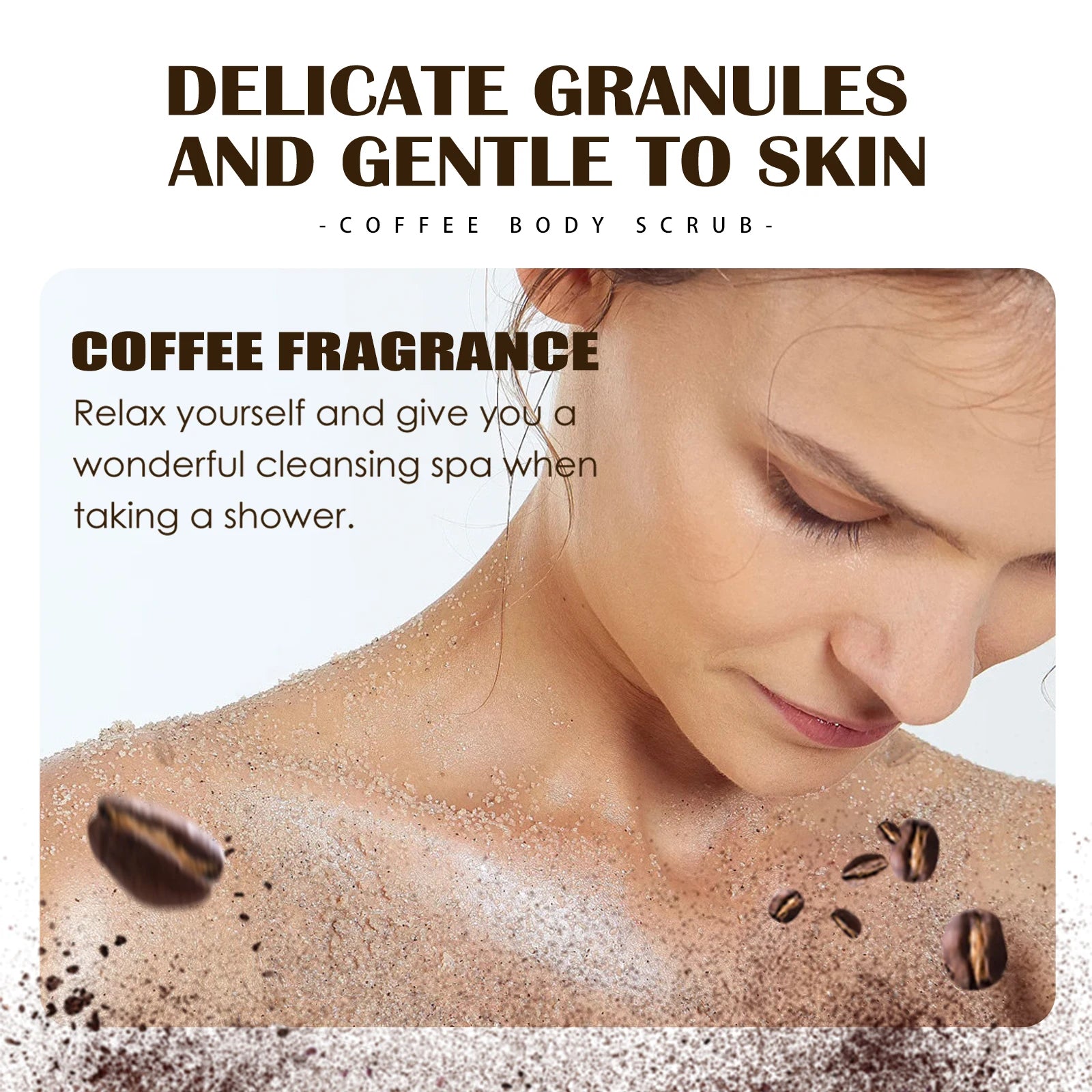 Coffee Scrub Body Exfoliating Black Pigment Cleansing Elbow Underarm Knee Reduces Rough Dull Dead Skin Scrub Cleansing Cream
