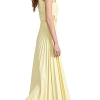 Women Elegant Long Dress Summer Sleeveless One-shoulder Pleated Hollowed Irregular Dress for Cocktail Party Beach Sundress Y2K