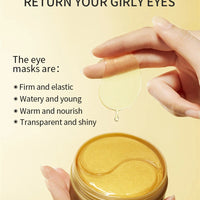 Avocado Gold Eye Mask Nourishing Moisturizing Improve Eye Bags Eye Patches Anti Wrinkle Firming Anti Dark Circles Eye Serum