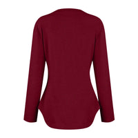 Traf 2024 Mujer Womens Long Sleeve Round Neck Shirts Side Split Basic Loose Tunic Tops Casual Shirts Ropa De Mujer Fashion