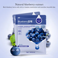 10pcs Natural Plant Facial Mask Moisturizing Oil Control Anti-Aging Fruit Aloe Korean Sheet Face Mask Beauty Skin Care Prodcuts