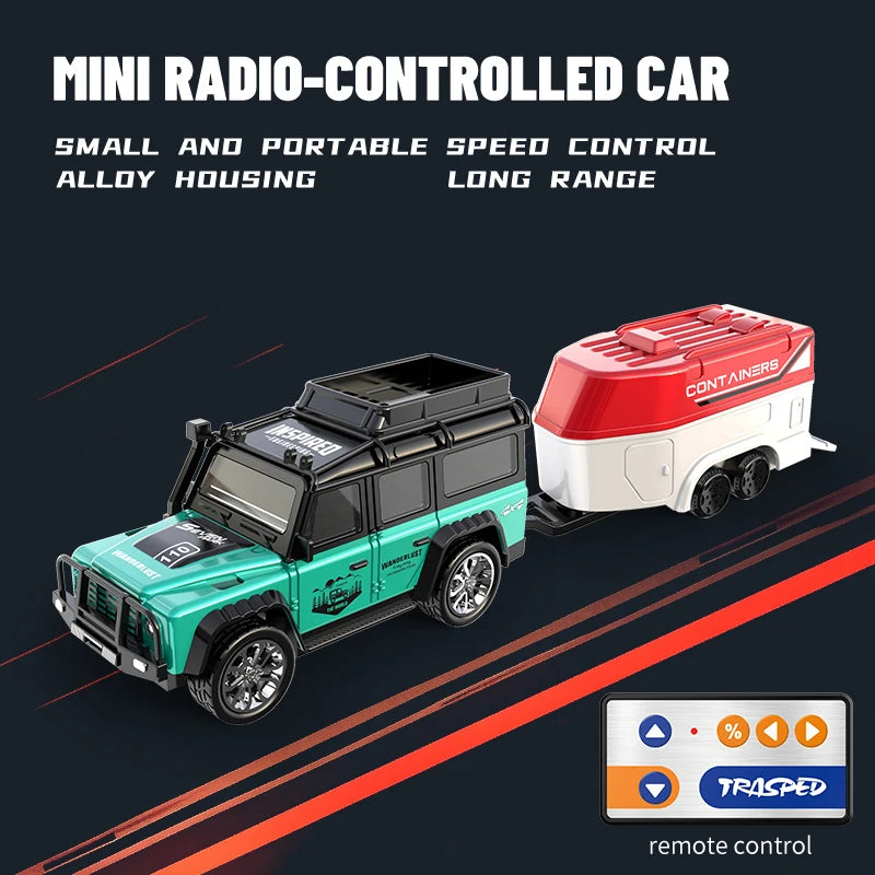 New RC Car MINI Alloy 1/64 Remote Control Car Convenient to Carry 60 Minutes of Work Time Children's Gifts Electronic Toys