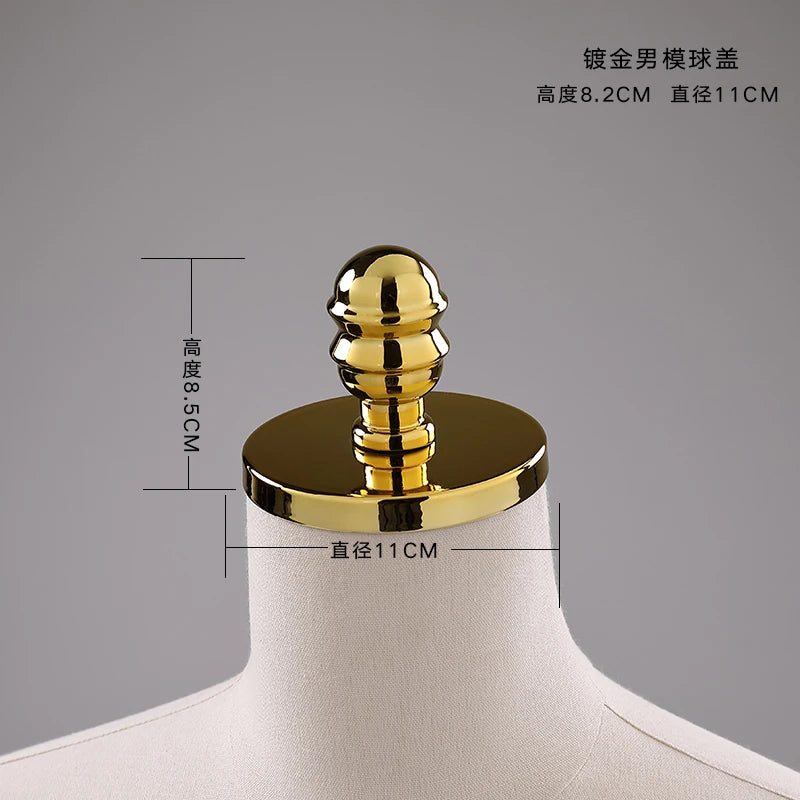 Female Male & Kids Electroplated Head Cover Mannequin Caps Accessories For Mannequins Props