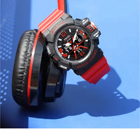 SMAEL Sport Watch for Men Waterproof Wristwatches Student Dual Display Digital Multi-function Stopwatch Clocks 8065 Male Watches