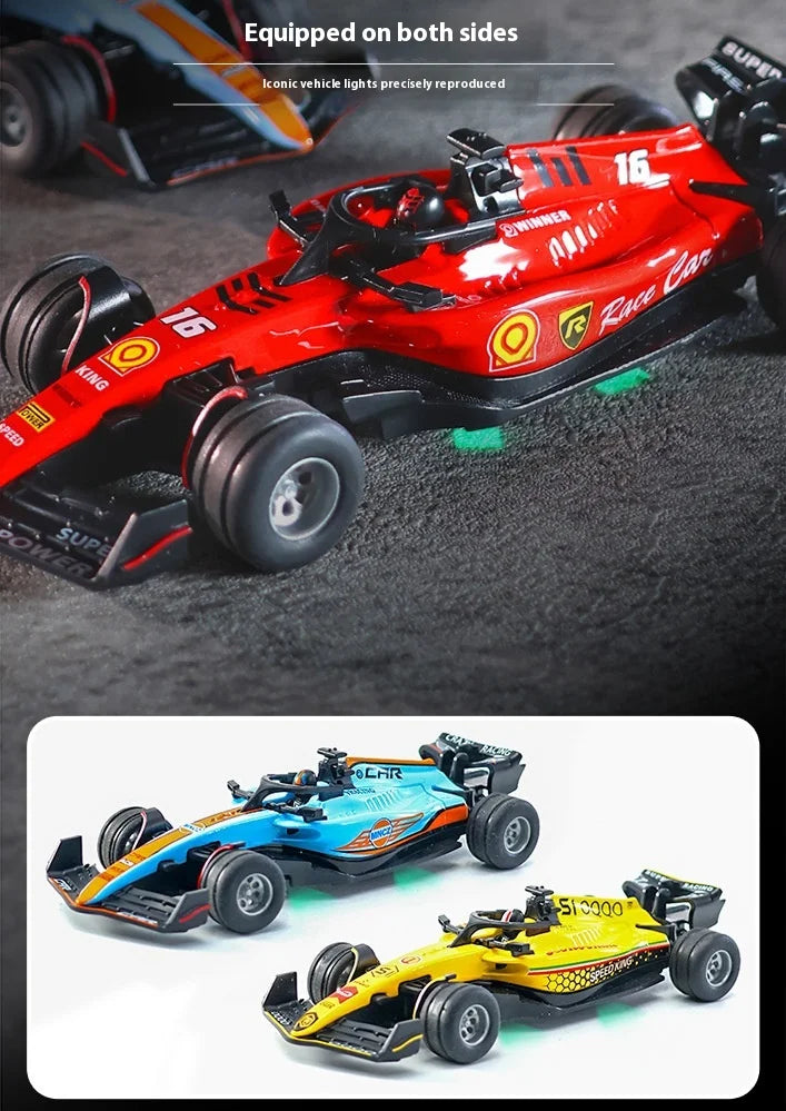 New RC car August  Product 1:64 Mini Alloy Car Model, Adjustable Lighting Formula Racing, Children's Remote Control Car